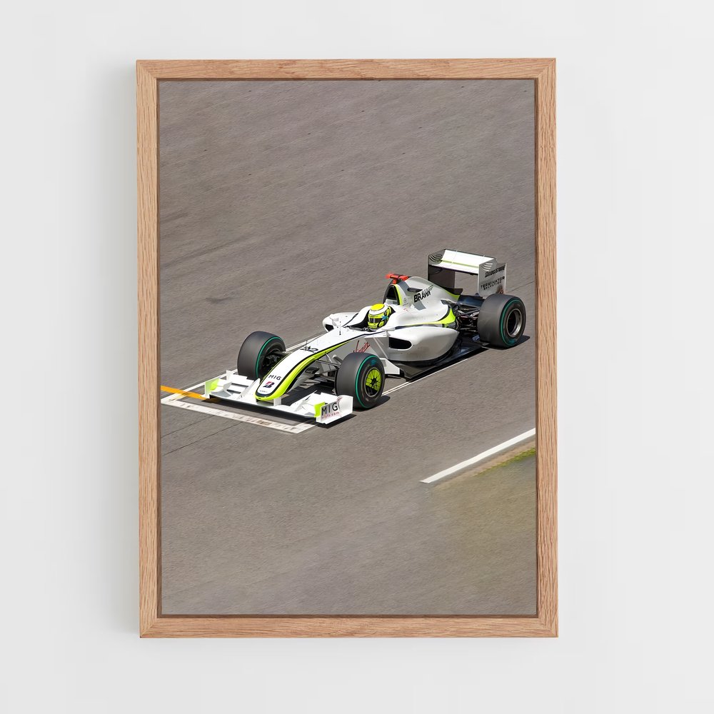 Poster Brawn bgp – affiche Voitures de Formule 1 (vue 4)